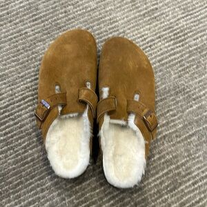 Birkenstock Boston Shearling - Suede clog size 39